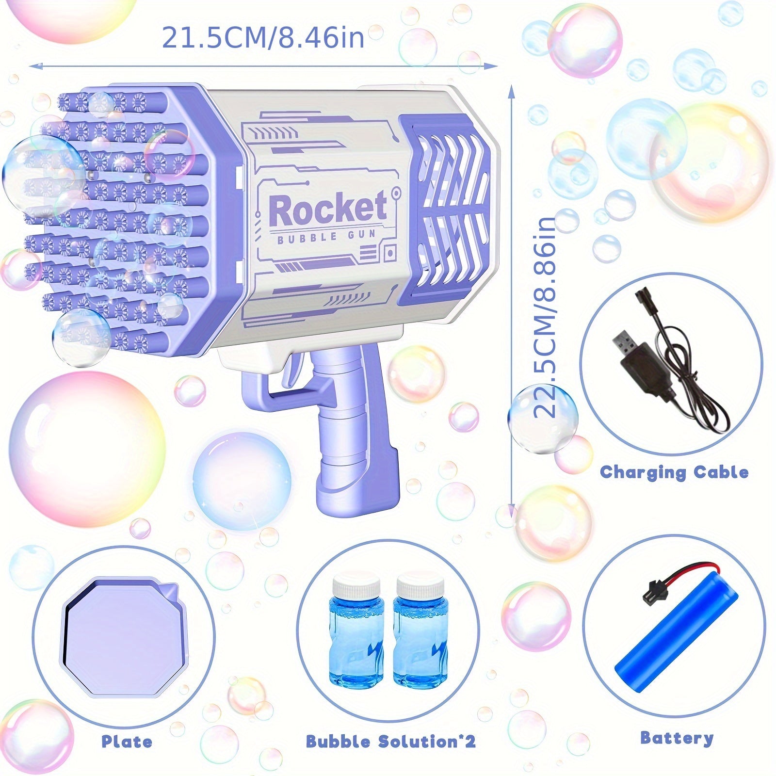 69 Hole Bubble Machine - Designmycraft