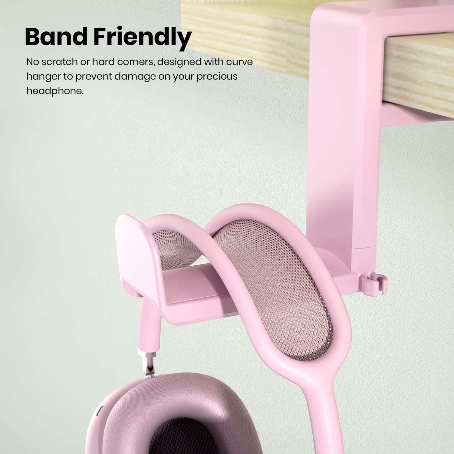 PC rotating headphone hook bracket - Designmycraft