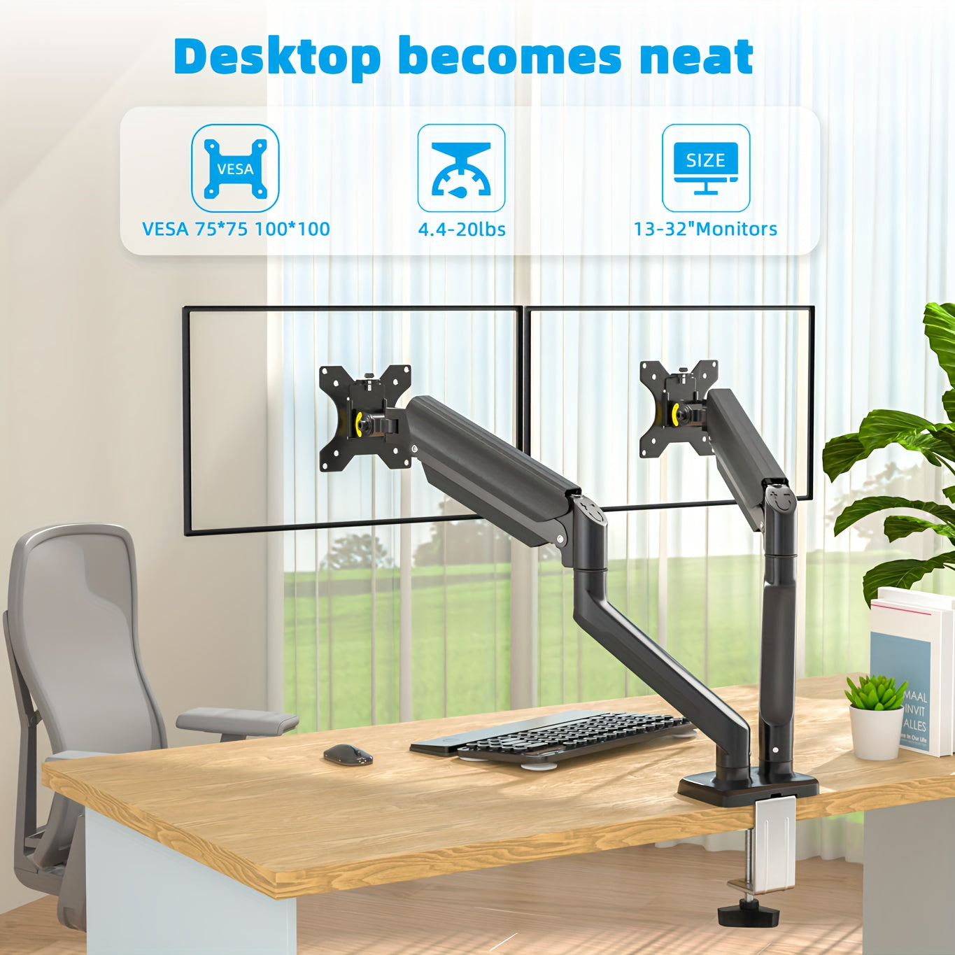 Dual Monitor Arm - Designmycraft