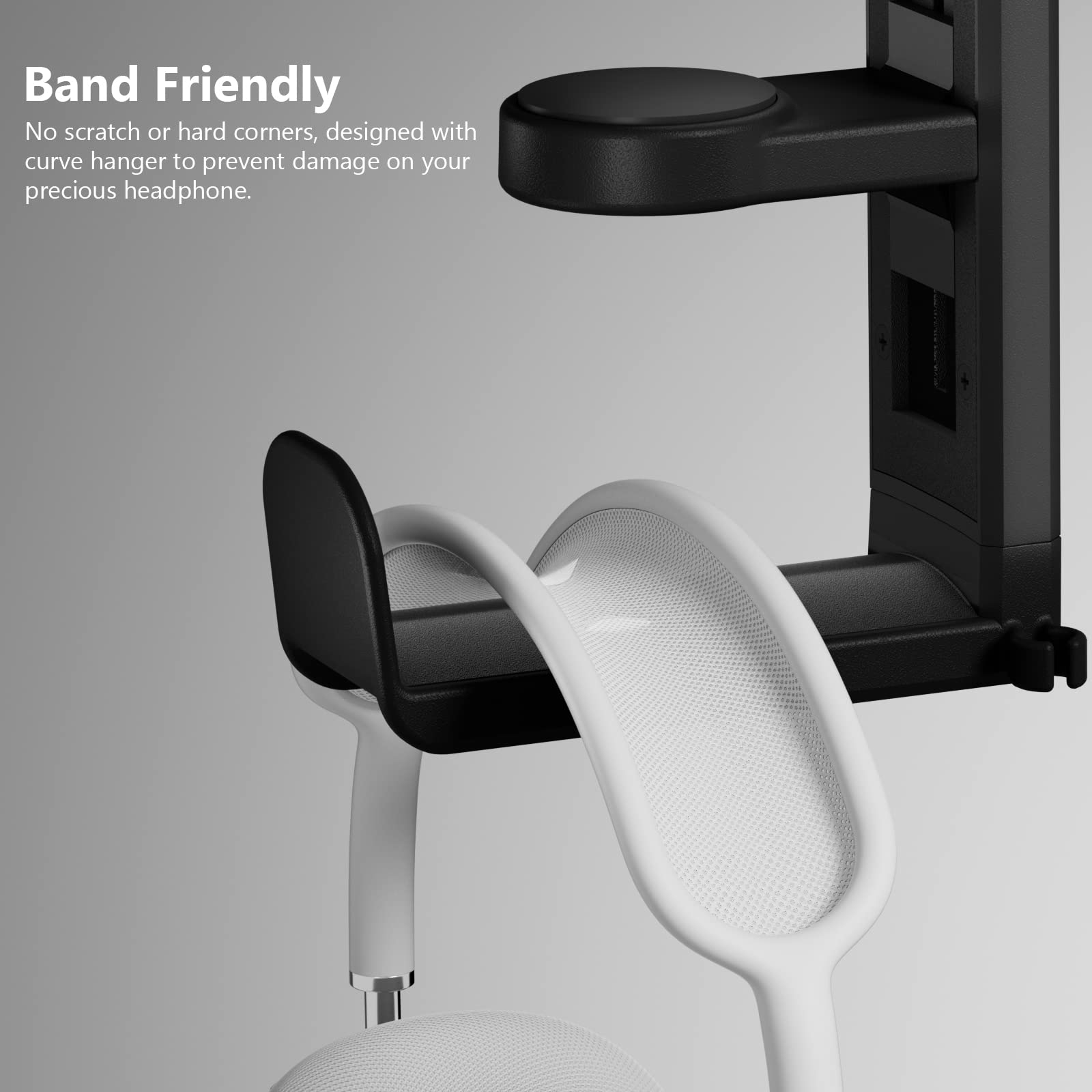 PC rotating headphone hook bracket - Designmycraft