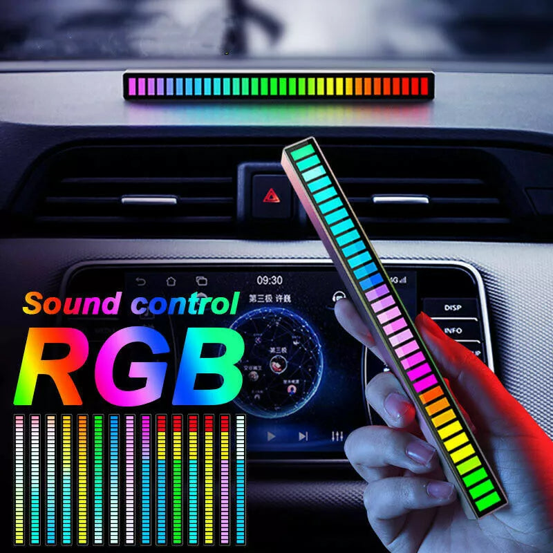 RGB Rechargeable Sound Control Light - Designmycraft