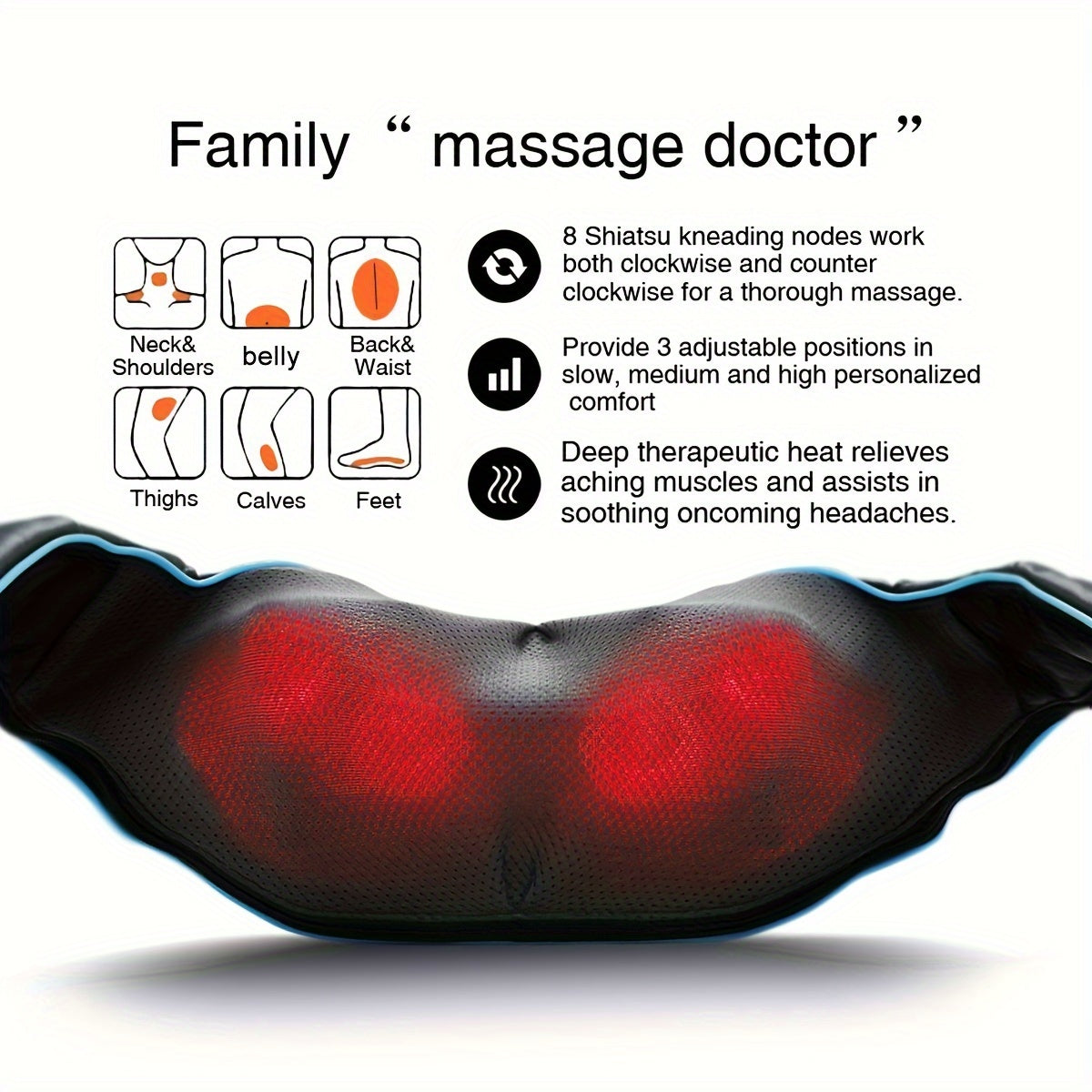 Heated Neck and Shoulder Massager - Designmycraft