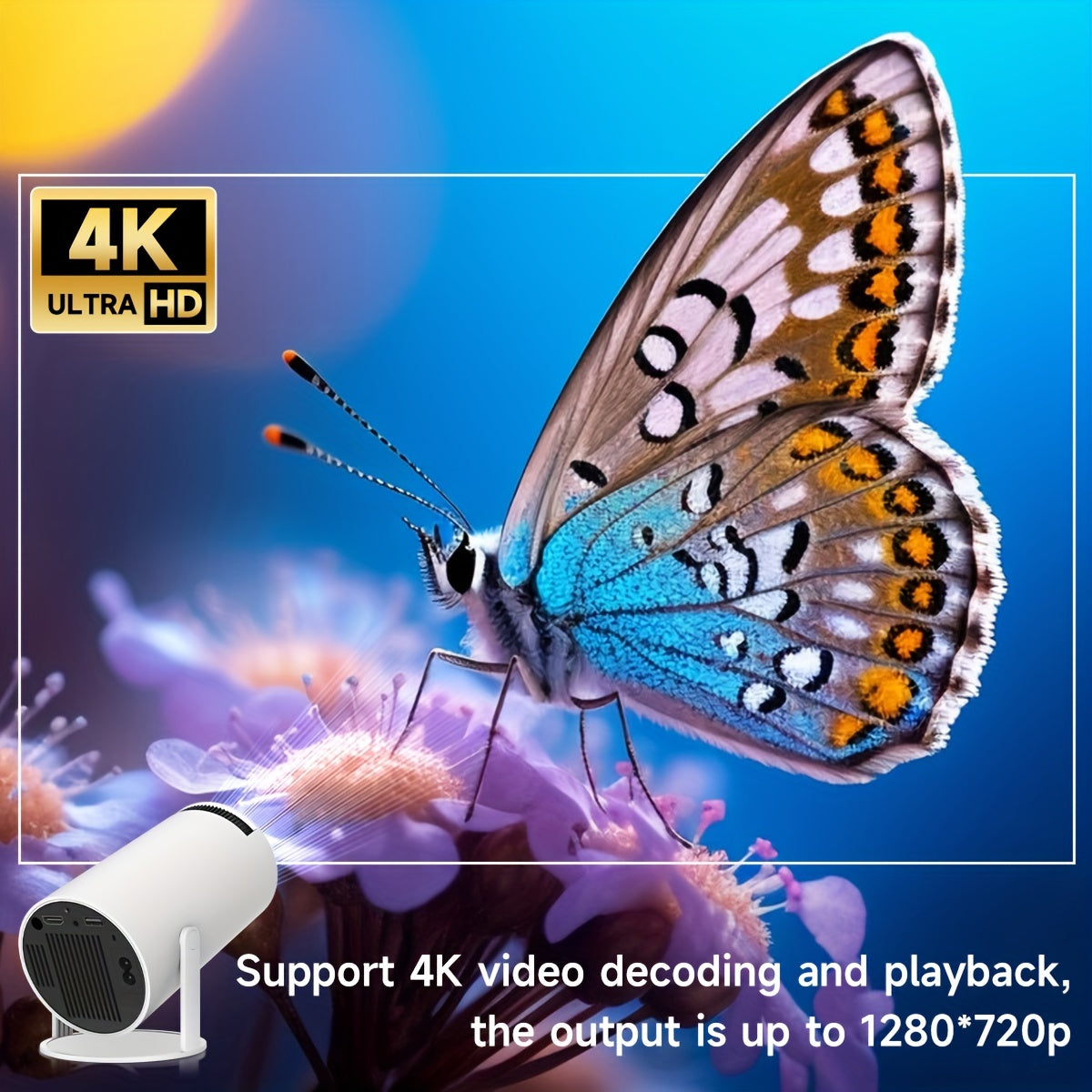 Mini Projector 4K 720P - Designmycraft