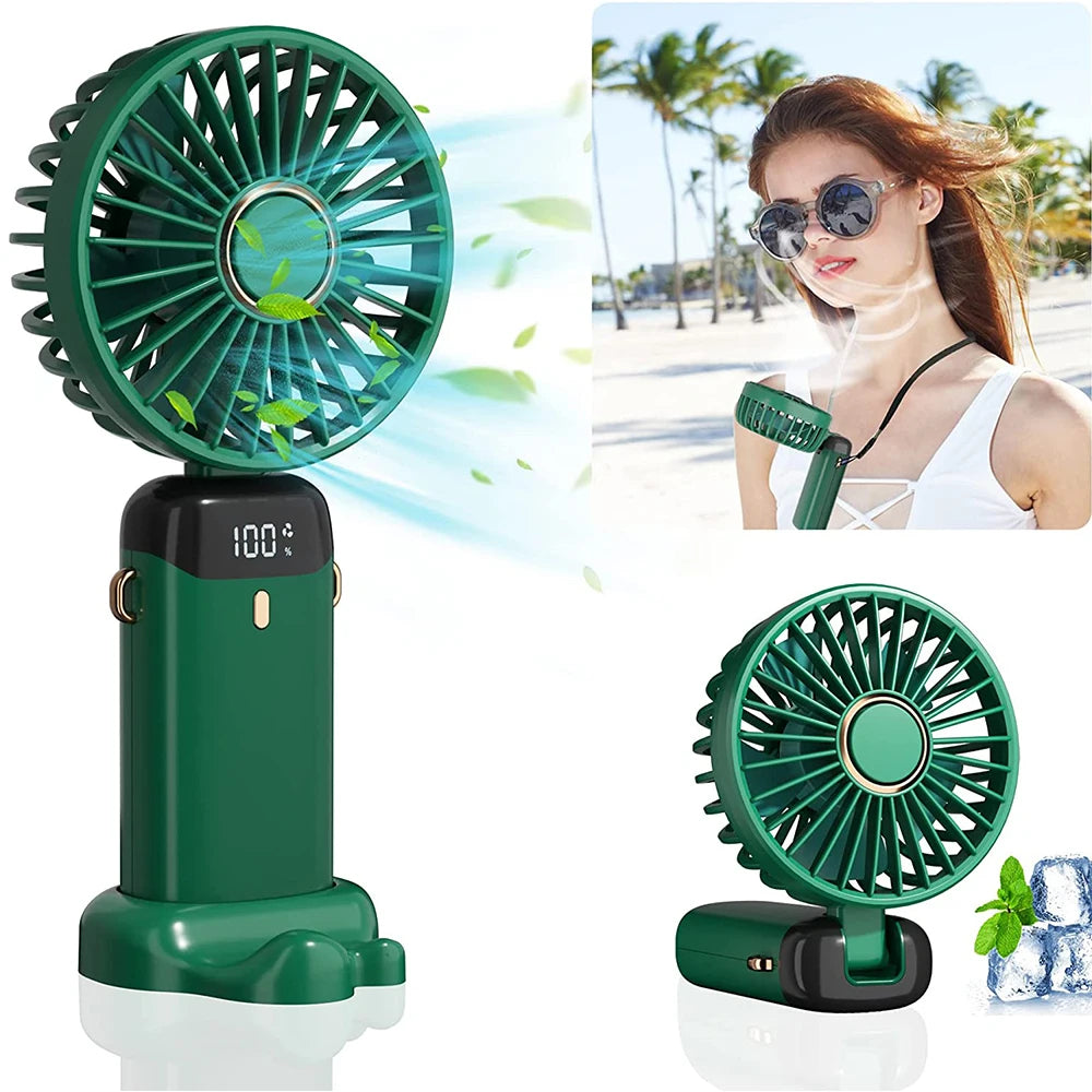 Usb Rechargeable Handheld Fan - Designmycraft