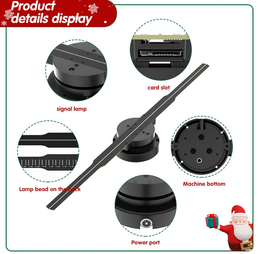 3D Hologram Fan - Designmycraft