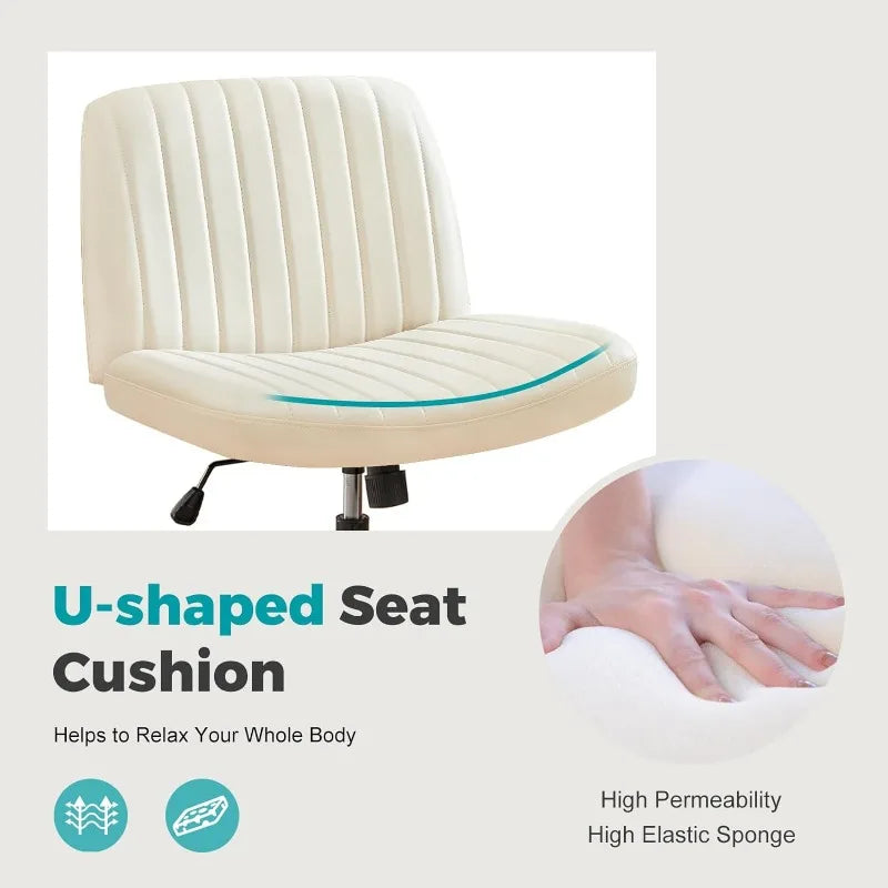 Armless Desk Chair No Wheels - Designmycraft