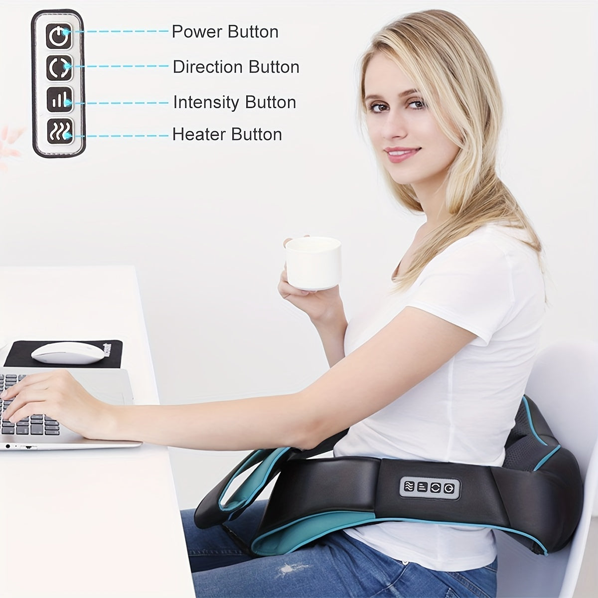Heated Neck and Shoulder Massager - Designmycraft
