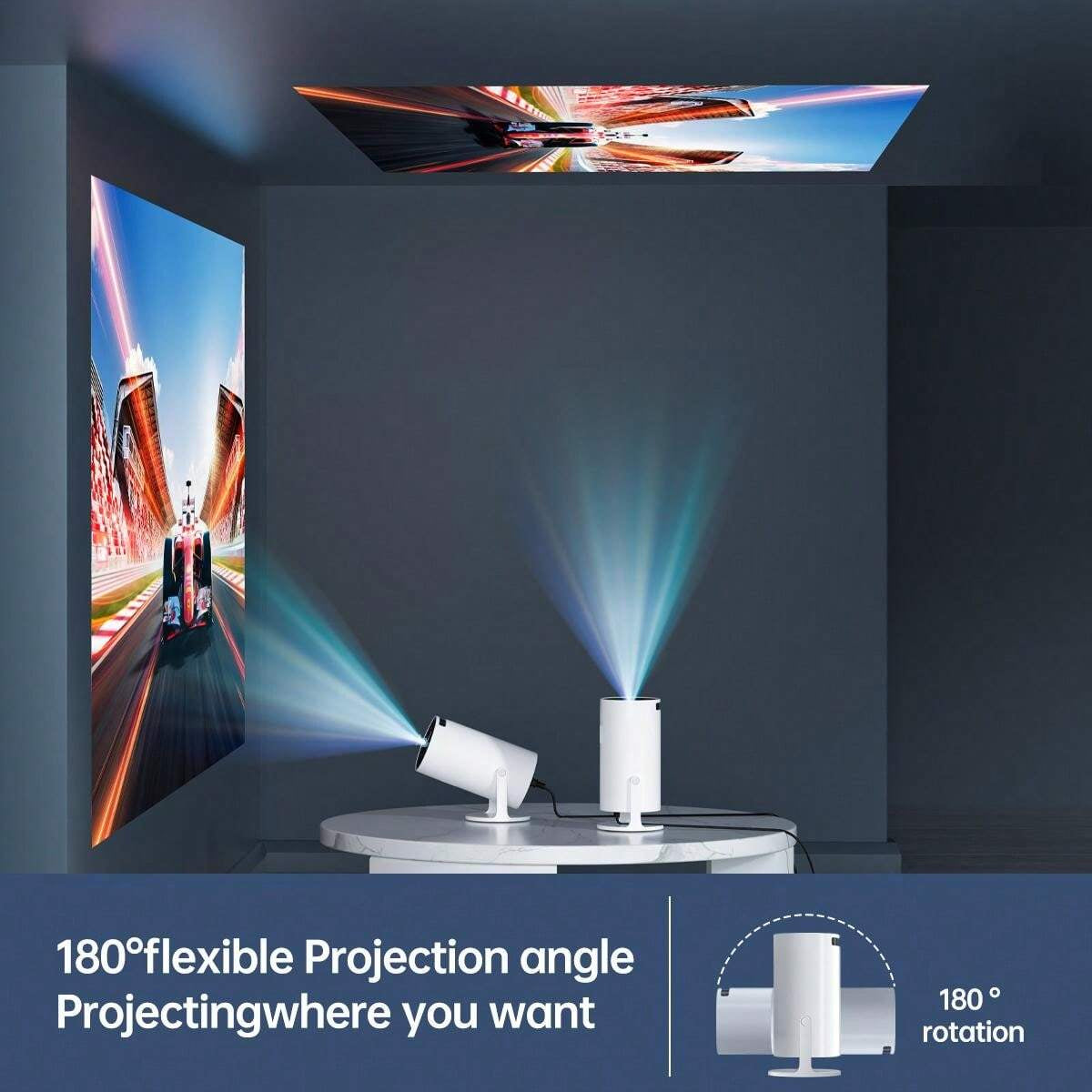 Mini Smart Projector 1080P Support