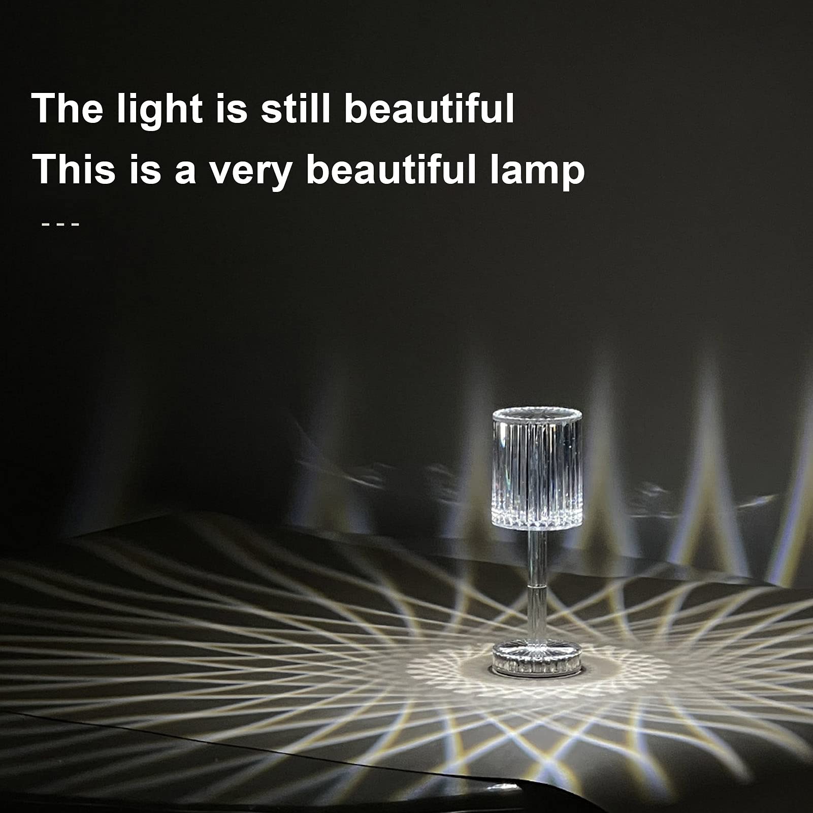 Modern Crystal Table Lamp Romantic Night Light