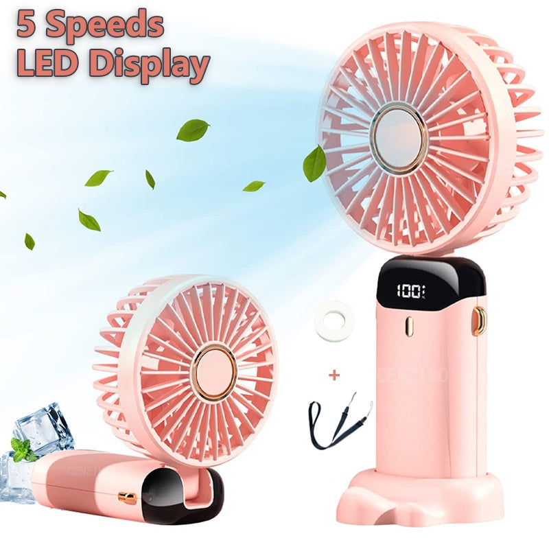 Usb Rechargeable Handheld Fan - Designmycraft