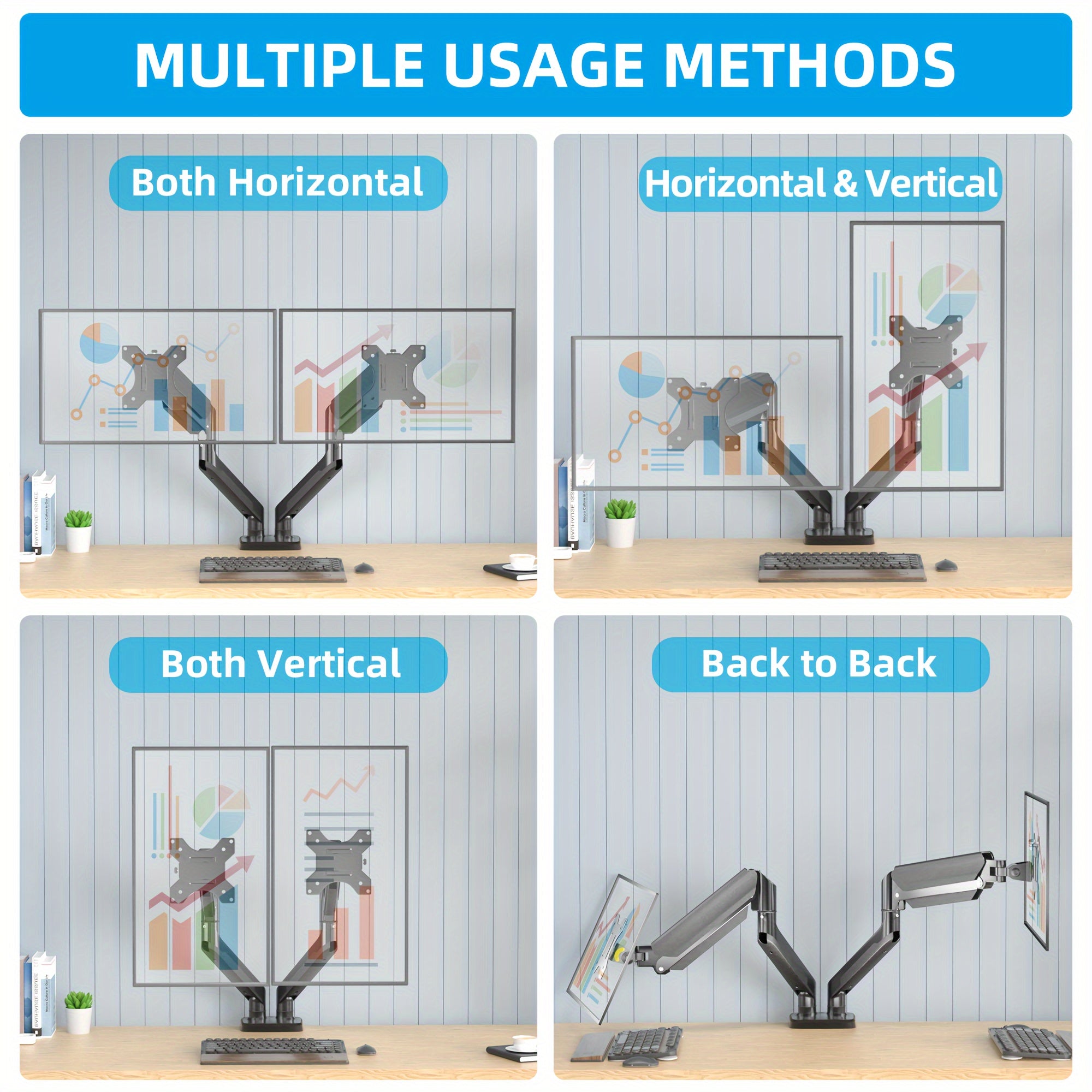 Dual Monitor Arm - Designmycraft