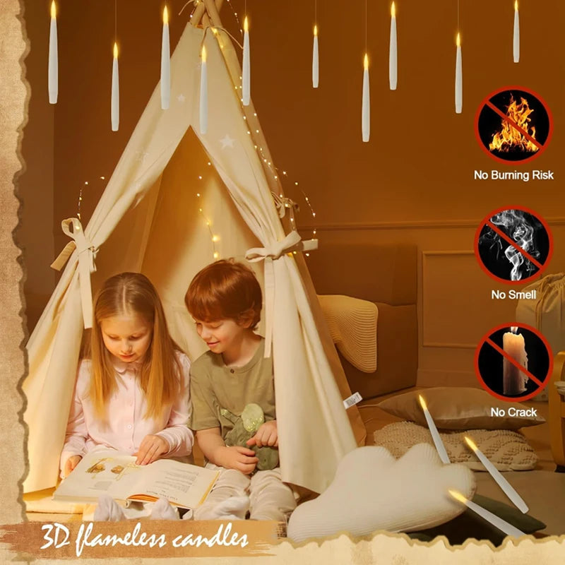 Flameless Candles with Magic Wand Remote - Designmycraft