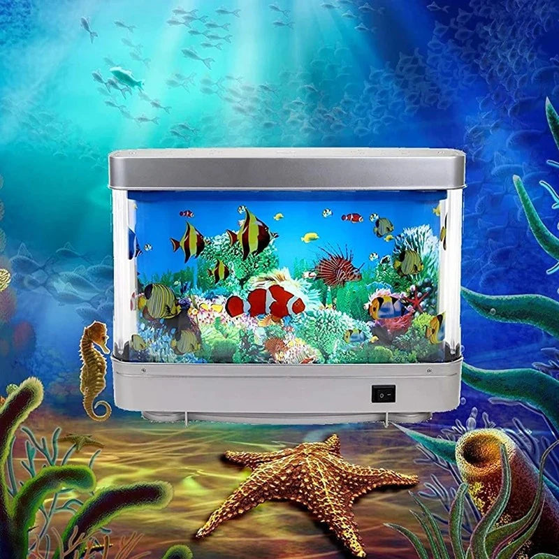 Simulated Fish Aquarium Lamp Decor